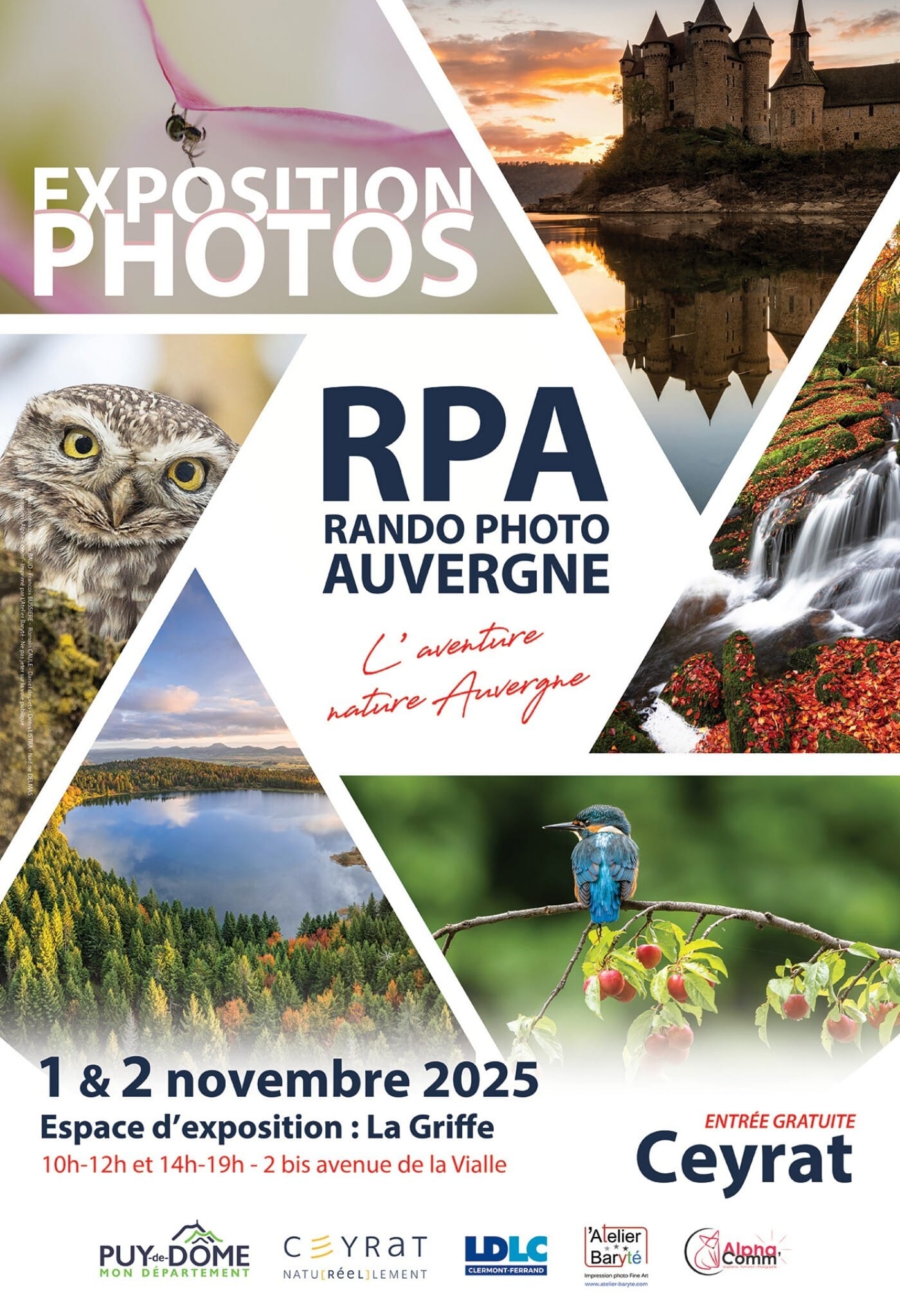 Affiche Exposition Rando Photo Auvergne